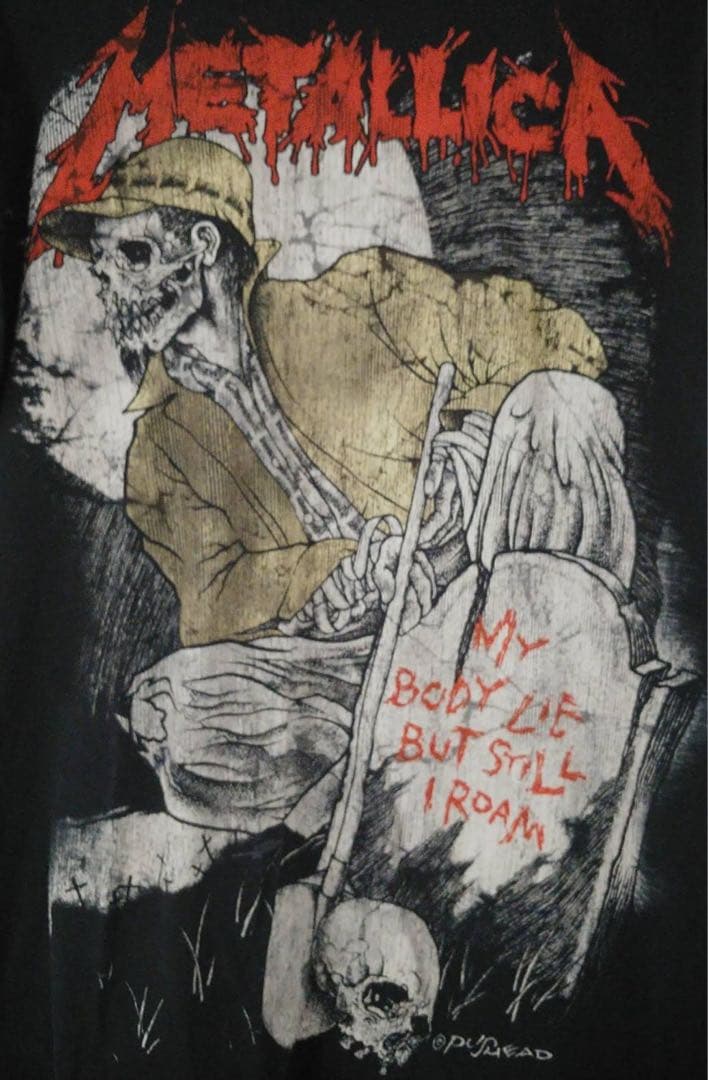 90年代製·ビンテージ!LLICAパスヘッドデザイン·ロックTシャツ　黒