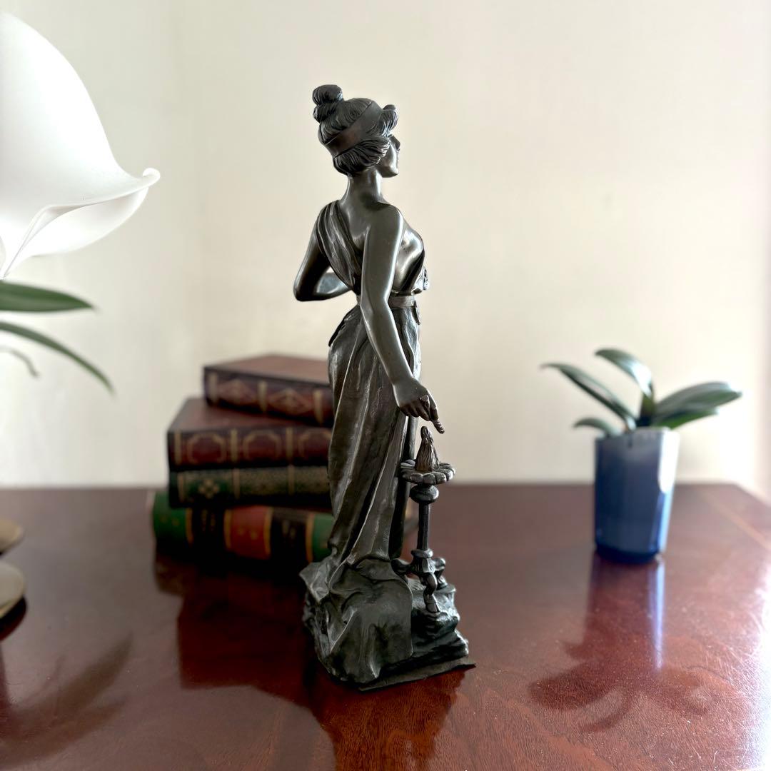 SIBYLLE アンティークブロンズ像 約35cm 置物