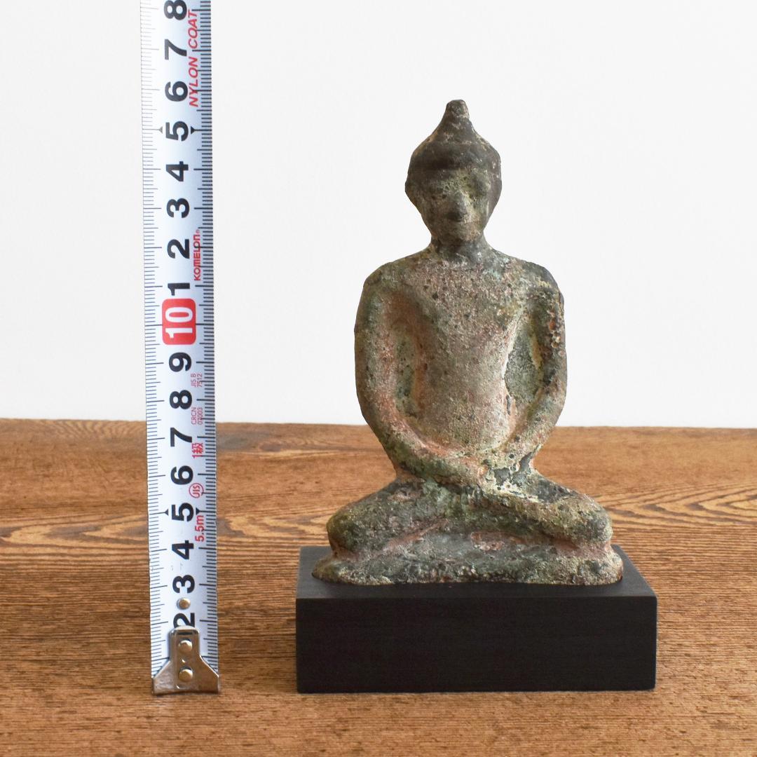 8〜10世紀頃 東南アジア タイ青銅製仏像 /古美術 古銅 鋳造 金銅仏 ブッダ