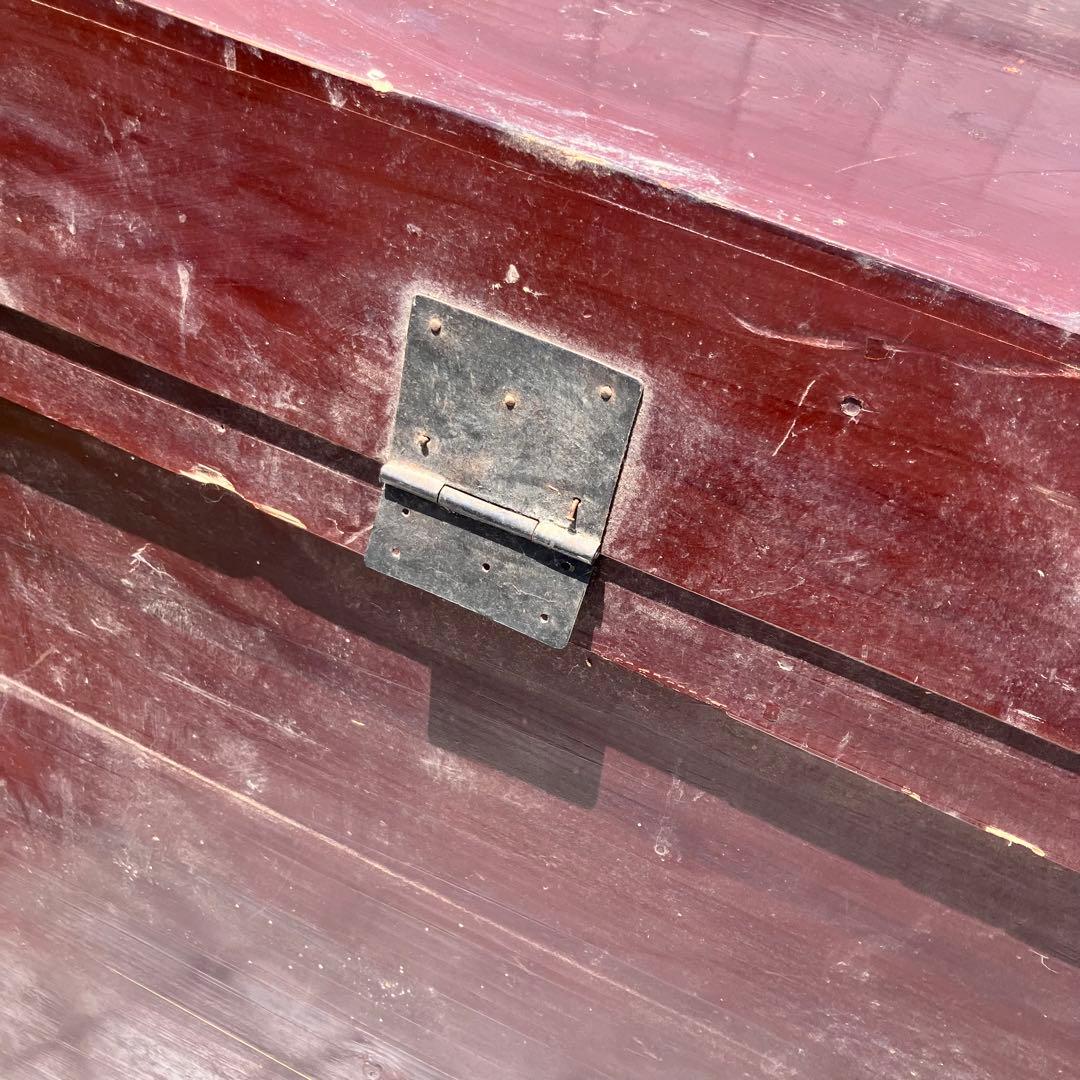 時代家具 大型 挟み箱 鋏箱 レトロ 古道具 木製 骨董品 参勤交代 大名行列