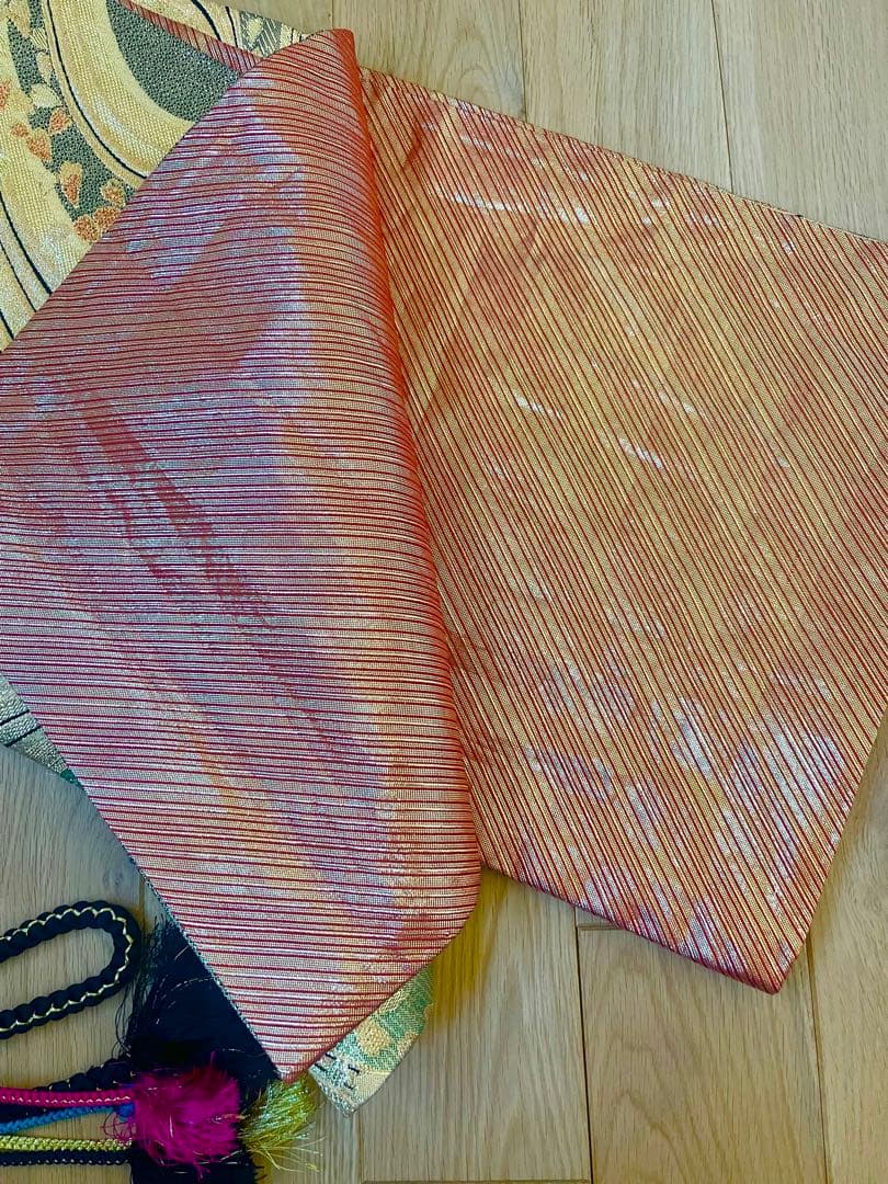 S*様 振袖　振袖フルセット　着物　市松　桜　金彩　美品