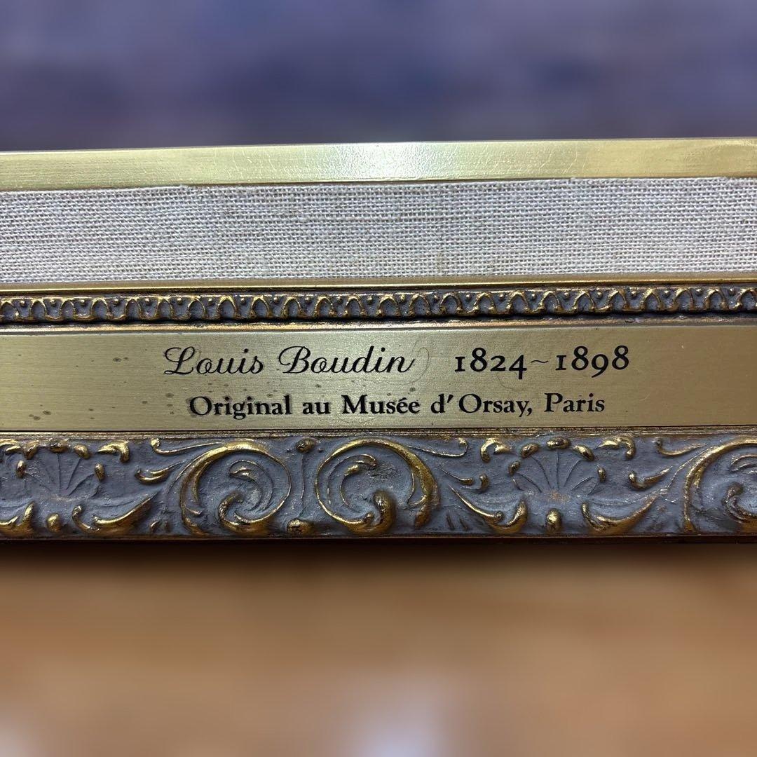 ニックネーム　ウジェーヌ・ブーダン『カマレの港』1872年　複製画