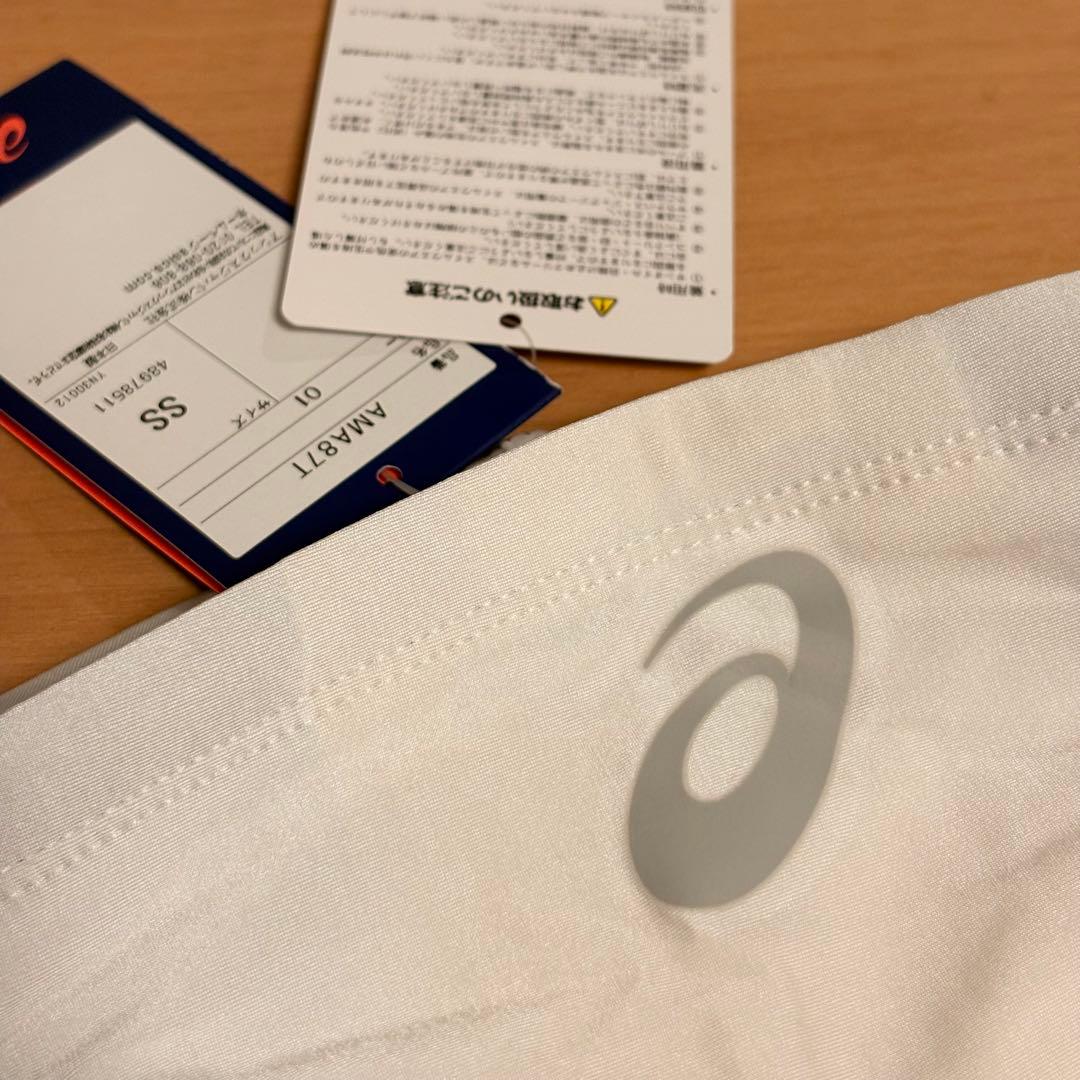 【新品】asics AMA87T 競パン 白 ハイドロCD 競泳水着 白アシ