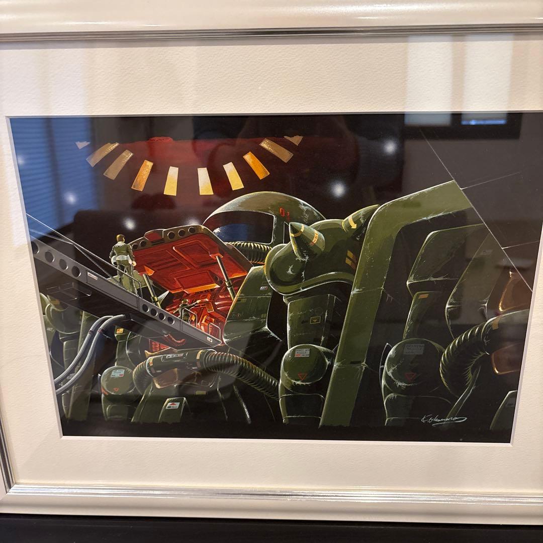 大河原邦男展　複製原画　ザク出撃