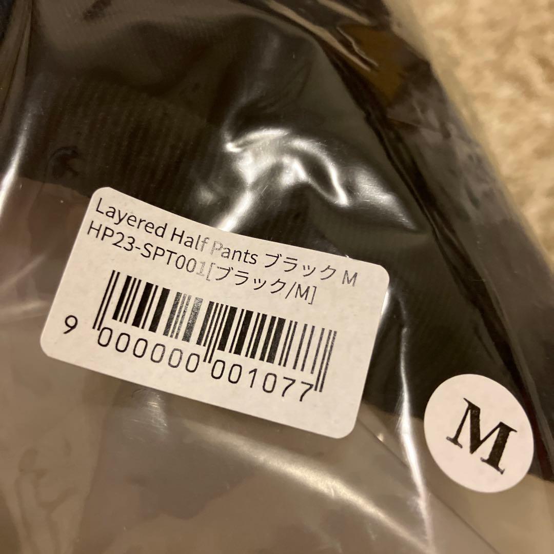 ミュージシャン harapeco Layered Half Pants-Black
