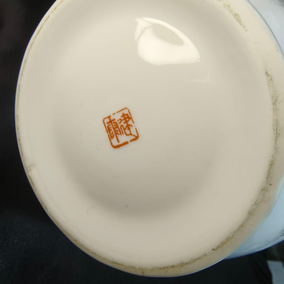 中国花瓶 手描き山水風景図 建窯 作家物 古美術 時代物 蒐集家放出美品 骨董