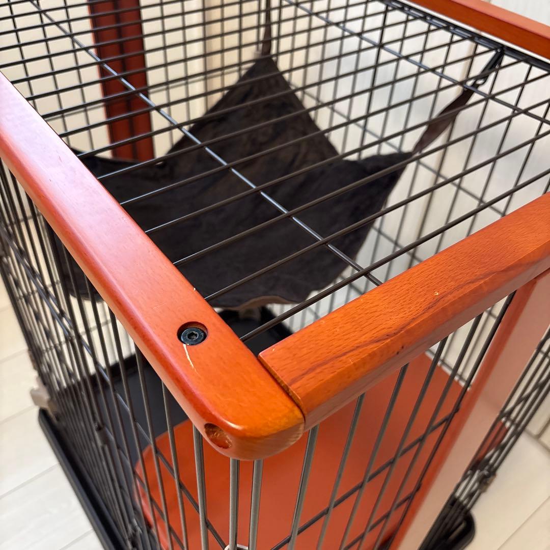 INPET Cat Mini キャットケージ ハンモック付き ブラウン