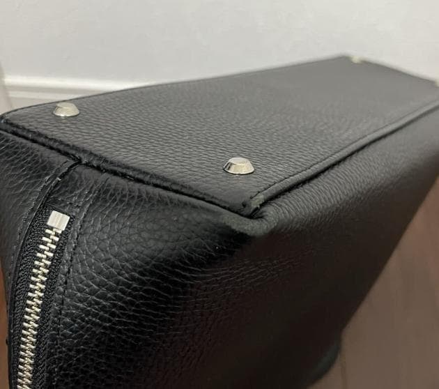 定番 美品 UNITED ARROWS レザー ラウンド ブリーフケース