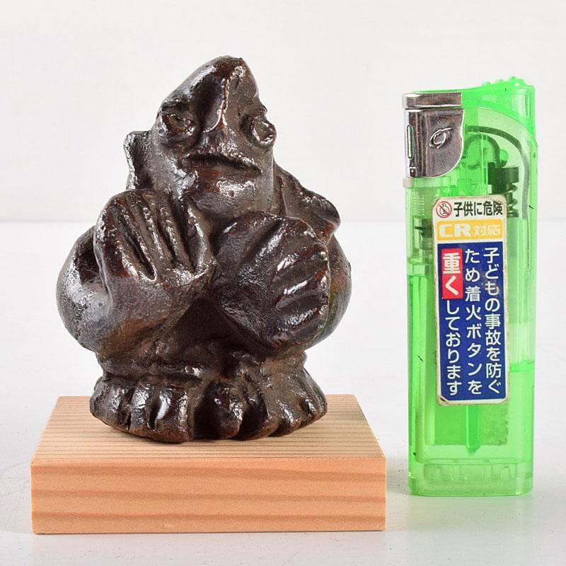 東大寺清水公照作　ブロンズ像　『雪山童子』　共箱　M　R4732