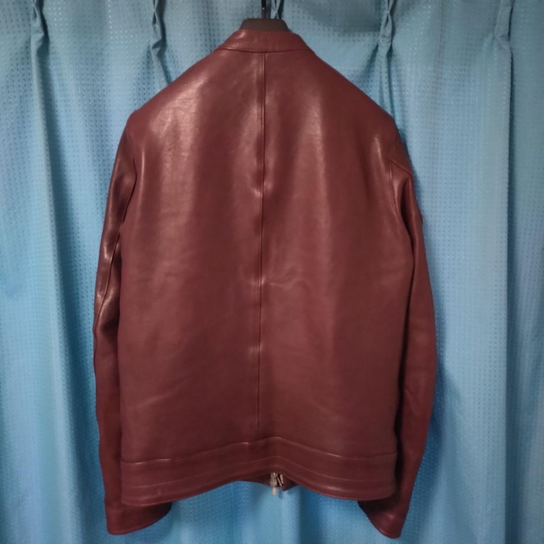 美品　ライダース　トゥモローランド　日本製　キュプラ　シングル　ラムレザー　鞣し