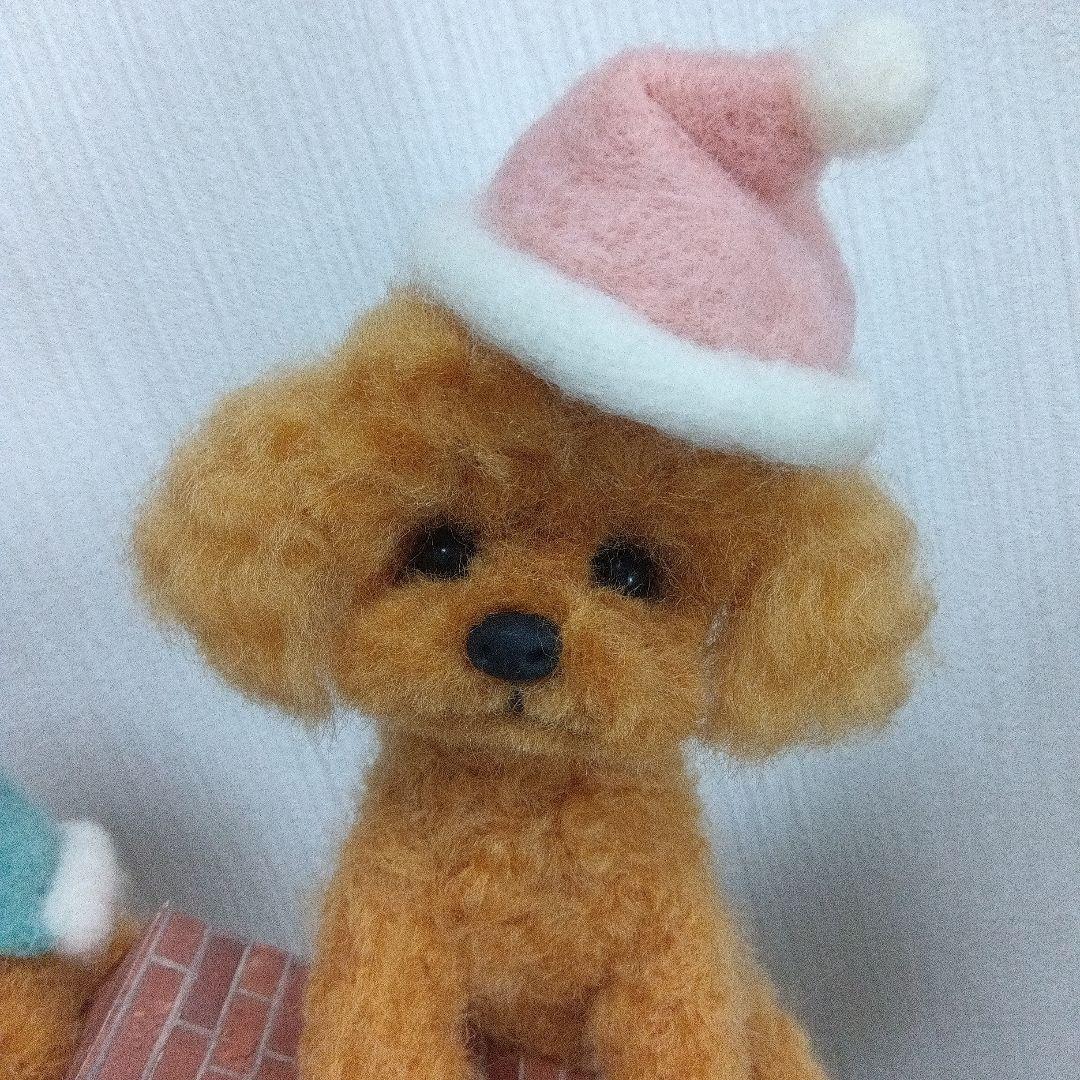 羊毛フェルト　トイプードル　kuj　おまとめ２点