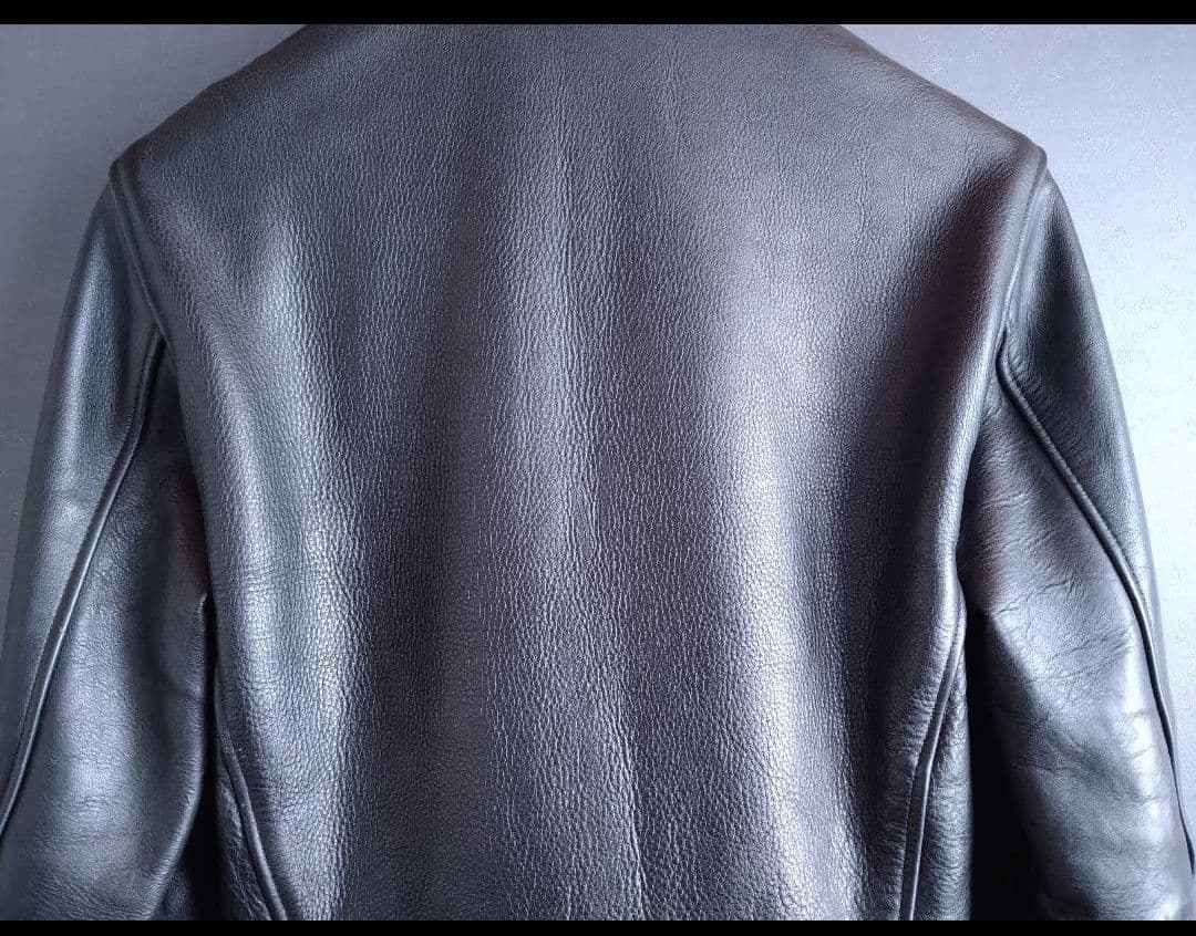 美品 バンソン ライダースジャケット シングル ダブル ヴィンテージ レザー