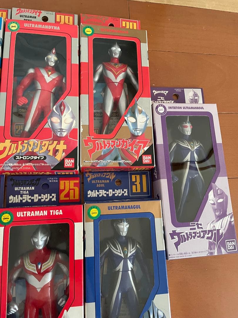 未開封　ウルトラヒーローシリーズ　セット　ウルトラマン　ソフビ　当時物　箱入り