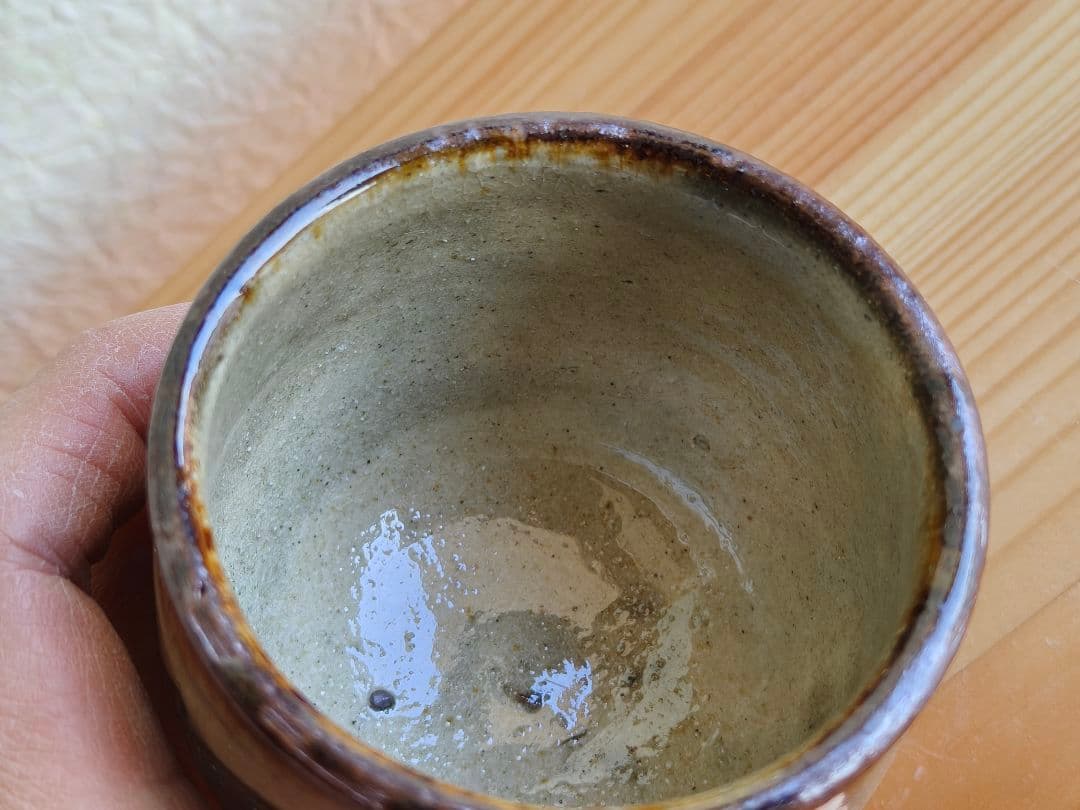 金城次郎　壺屋時代　魚文　湯呑　民芸　やちむん