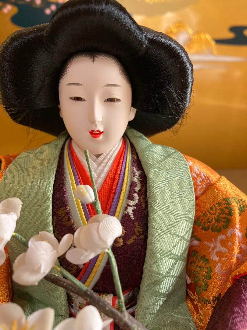 東京久月三段飾り雛人形平安三賢女付雛の詩 屏風は売り切れ 購入前メッセージ下さい