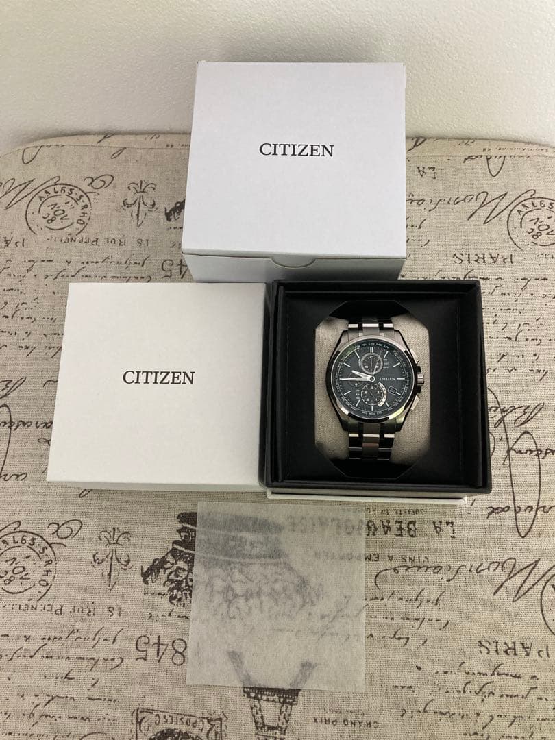 超美品！CITIZEN シチズン アテッサ チタン メンズ at8040-57e