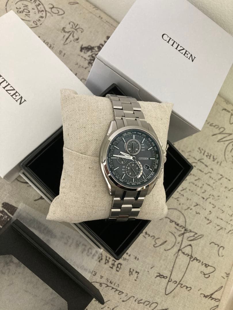 超美品！CITIZEN シチズン アテッサ チタン メンズ at8040-57e