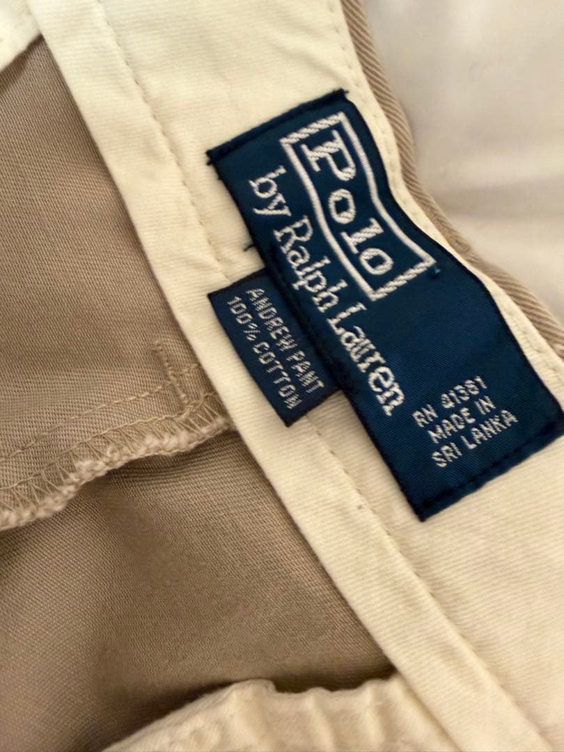 デッドストック 90s ラルフローレン ANDREW ポロチノ 31×30