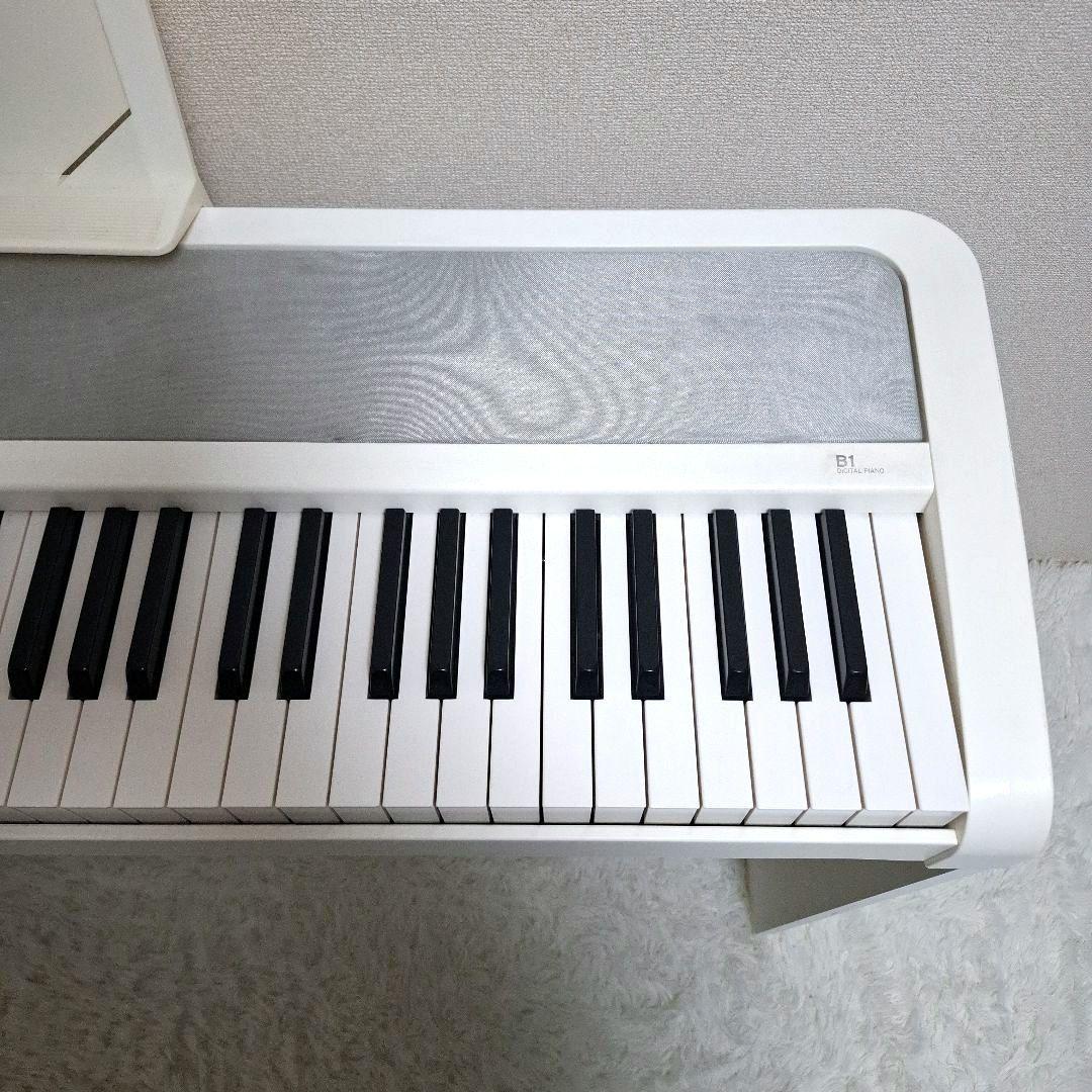 【状態良好】KORG デジタルピアノ B1 ホワイト スタンド セット