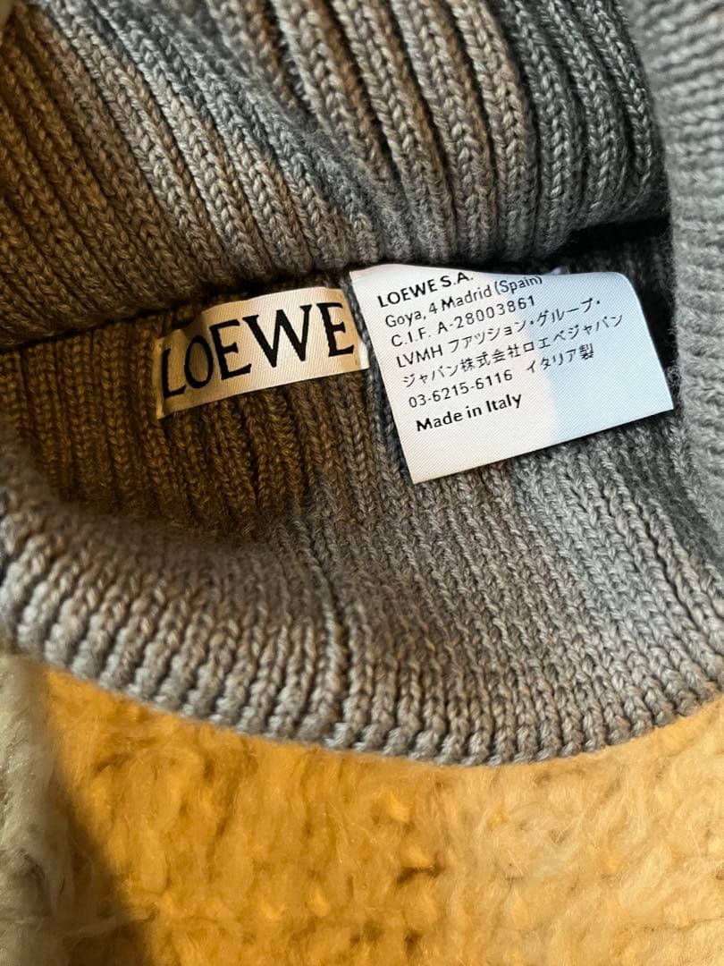 LOEWE グレー ニット帽