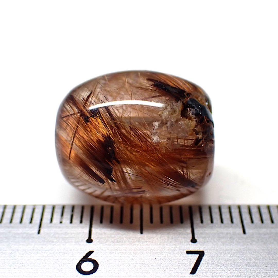 【中国産】ルチルクォーツのビーズ