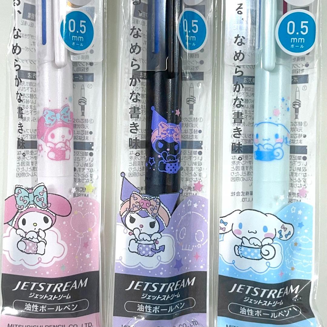 ジェットストリーム ３色ボールペン　サンリオ 0.5mm 6本セット