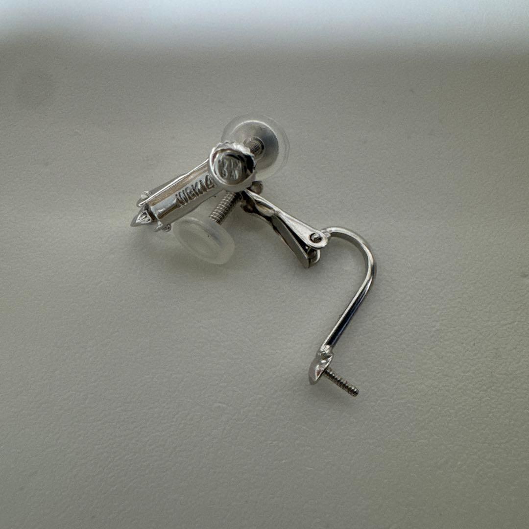 パール用新古品K１４WGイヤリング金具1セット