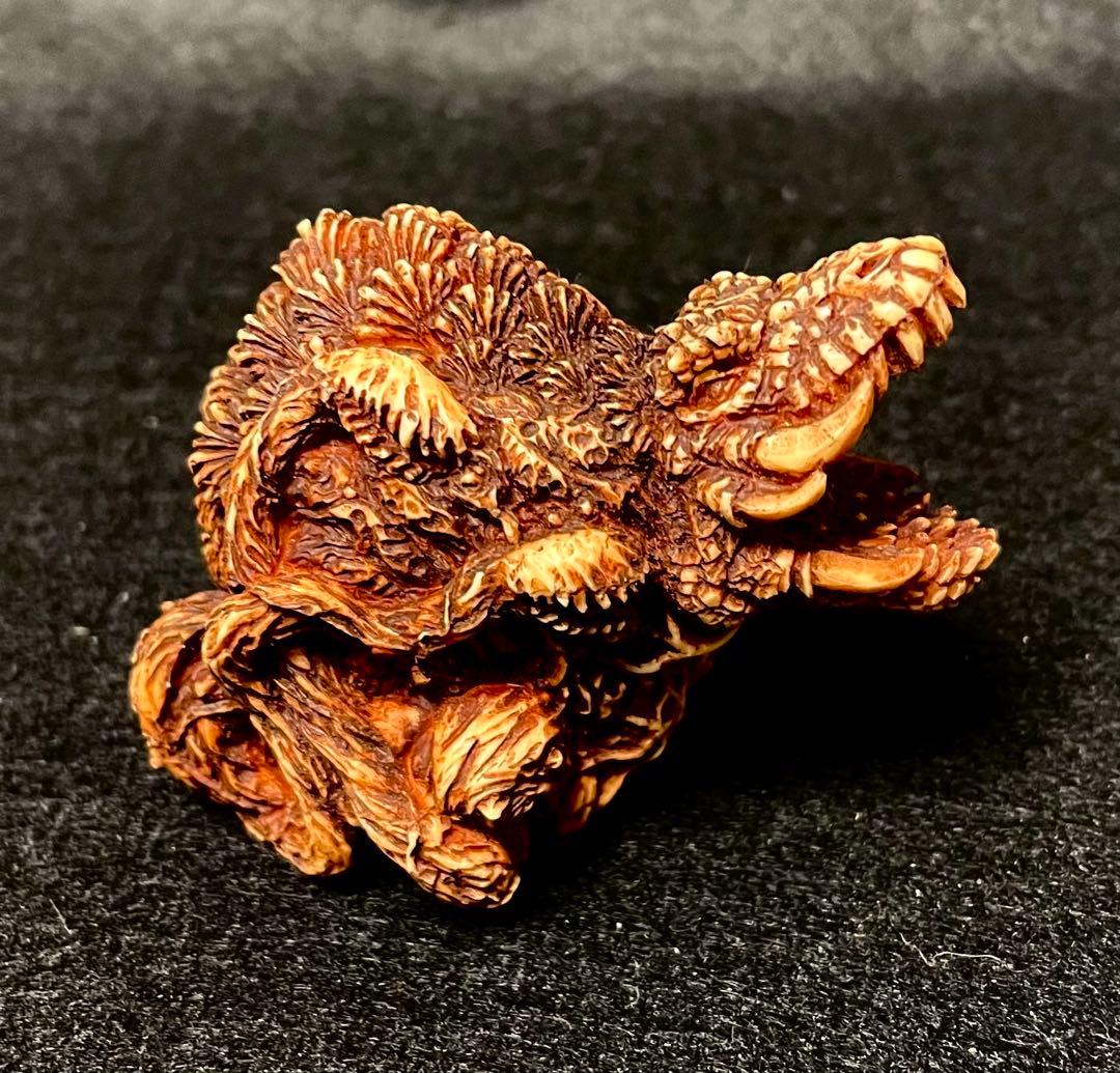 東宝怪獣根付　ビオランテ　木札　木箱付き　ゴジラ　未使用品