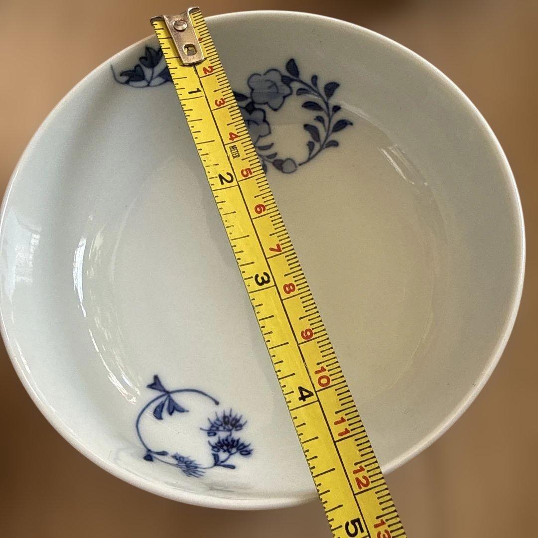 平安　喜泉造　七草模様　鉢　小鉢　中附　白泉　陶工白泉