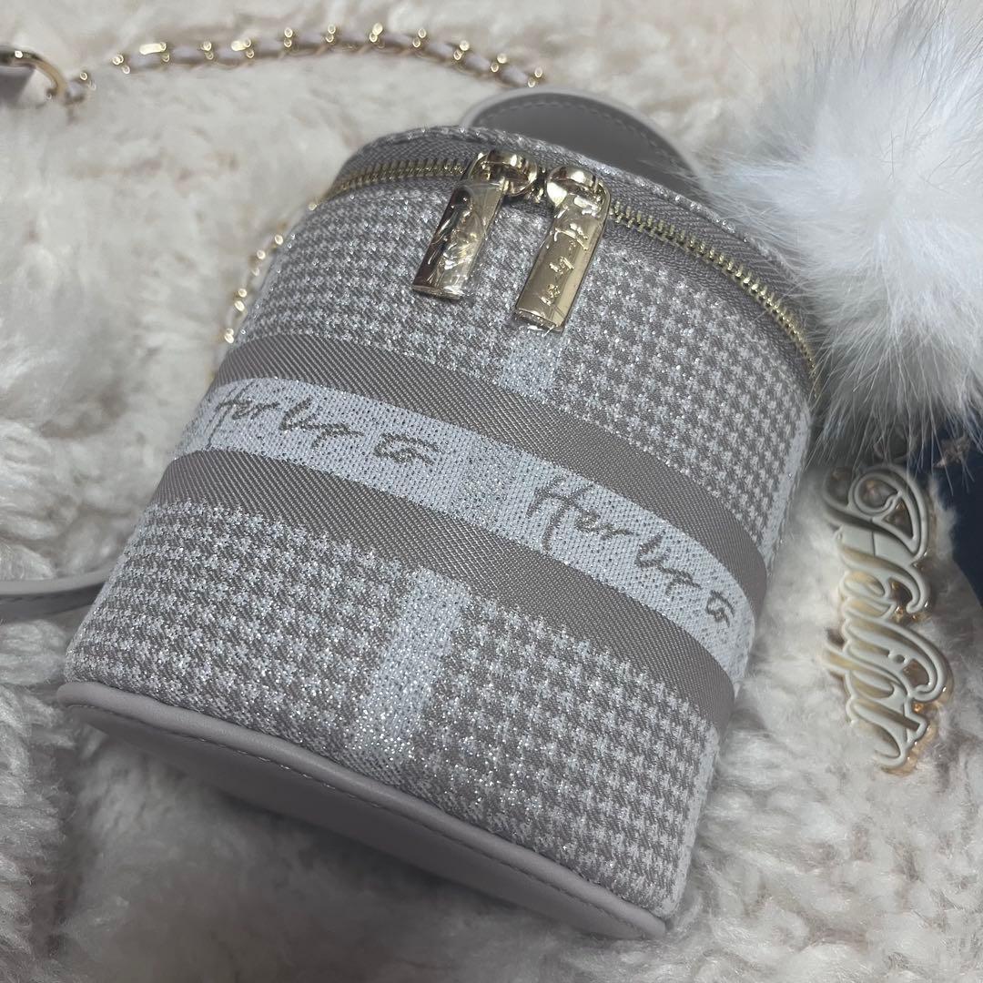 herlipto Jacquard Mini Vanity Bag チャーム付き