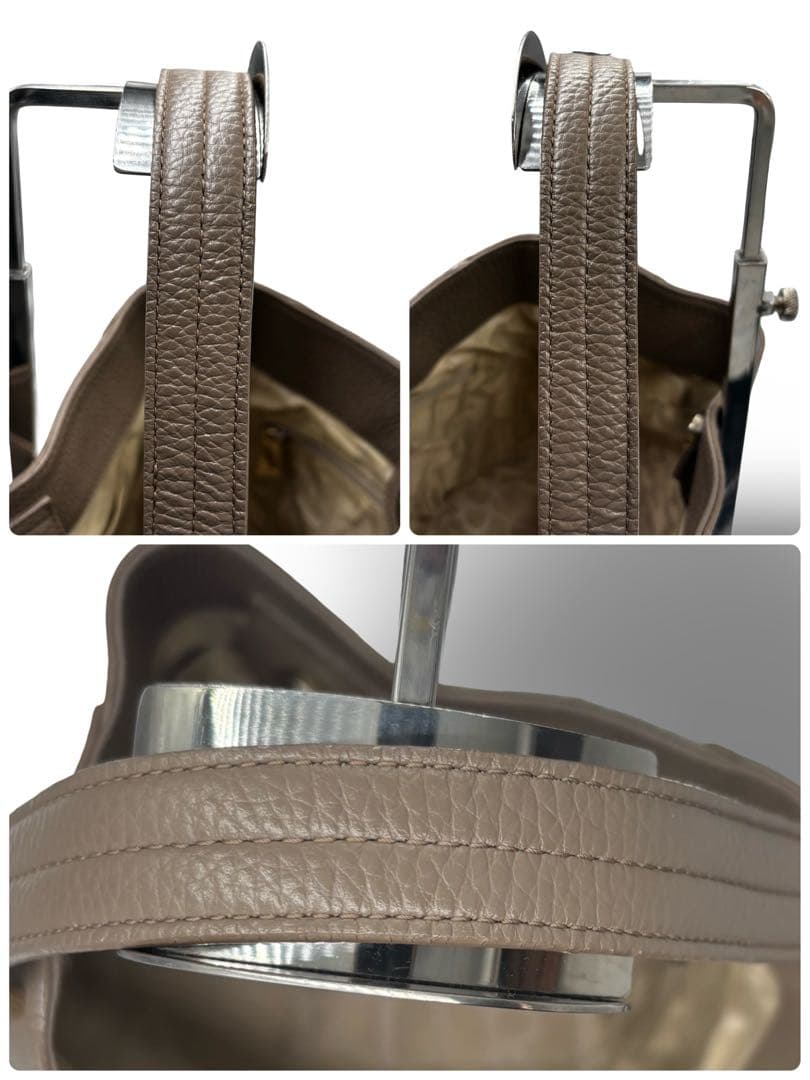 【良品】フルラ　カプリッチョ　2way ショルダーバッグ　ハンド　グレー斜め掛け