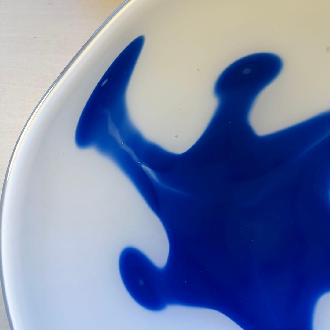 藤田潤　ガラス大皿　名品