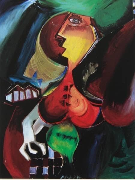 Alexandra Nechita、Luceafarul、希少画集画、新品額装付