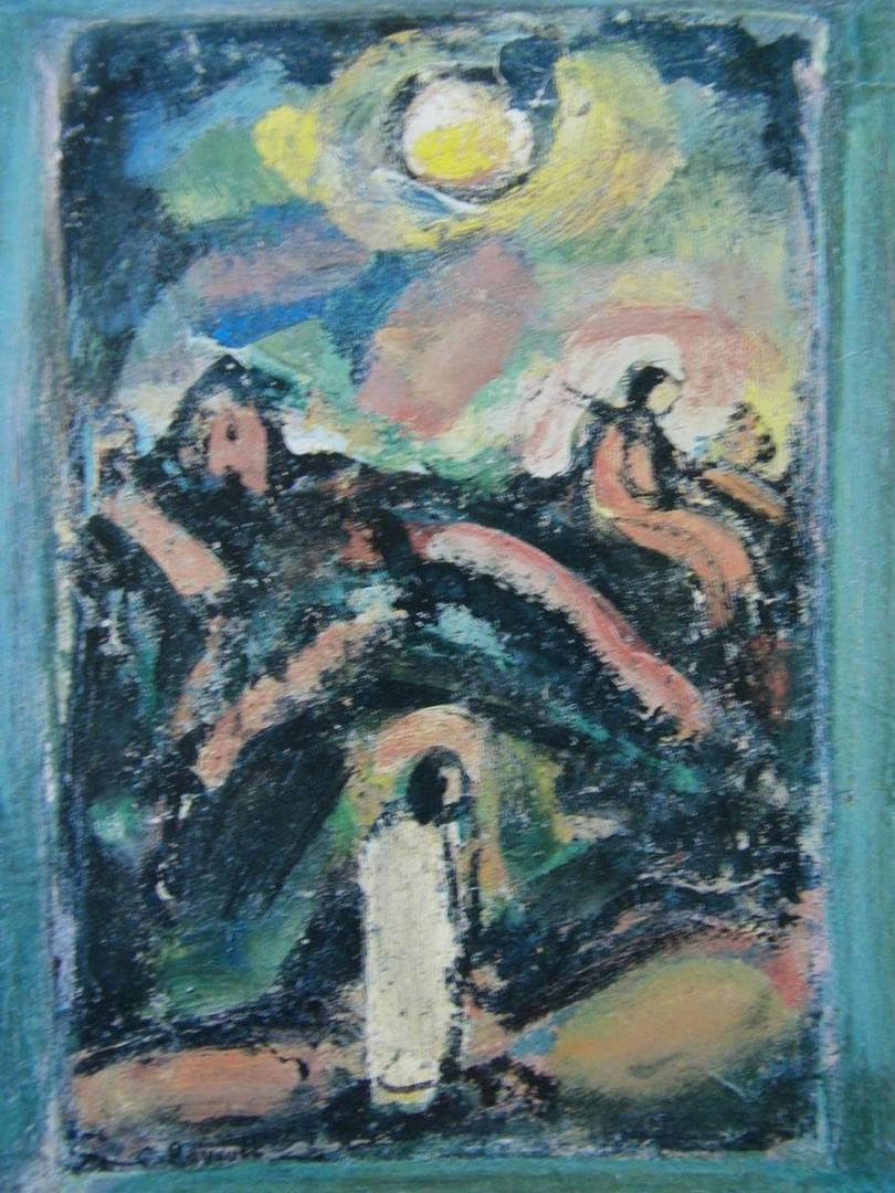 ジョルジュ・ルオー、風景：聖ゲオルギウスと竜、希少な画集より