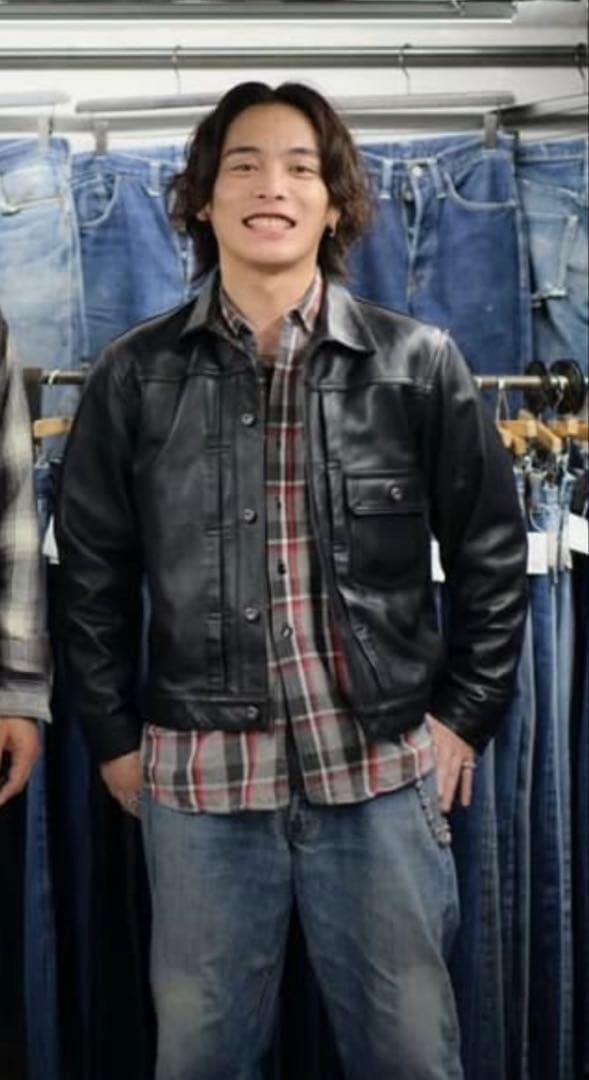 SKOOKUM×JACKROSE 1stタイプ　レザー トラッカージャケット希少