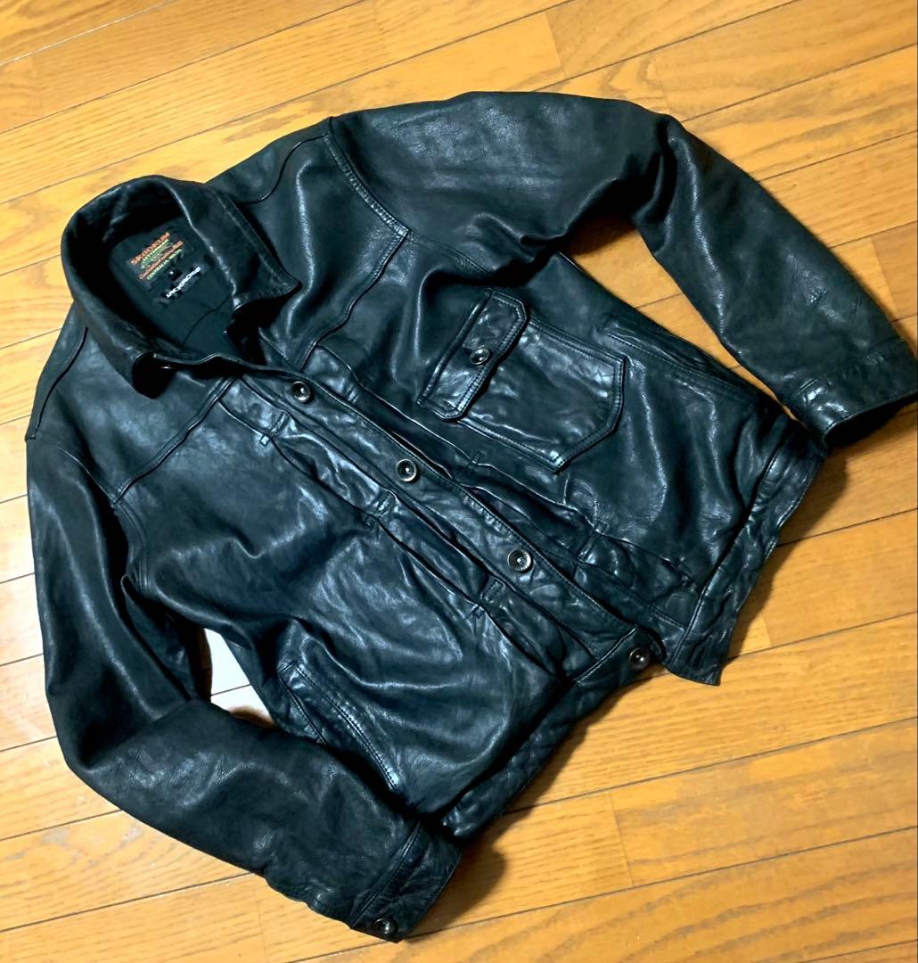 SKOOKUM×JACKROSE 1stタイプ　レザー トラッカージャケット希少