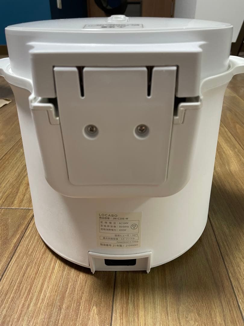 【使用1回のみ】【付属品全てあり】LOCABO 炊飯器 JM-C20E-W