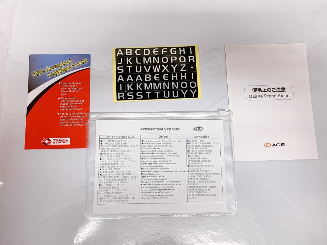 ACE タッシェ 34L スーツケース キャスターストッパー 06536