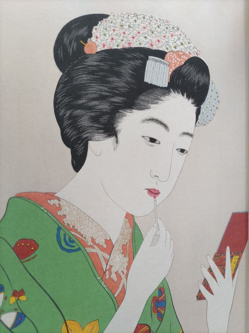 新版 橋口五葉集 『京舞妓』手摺木版画 丹青社版 大判 新版画