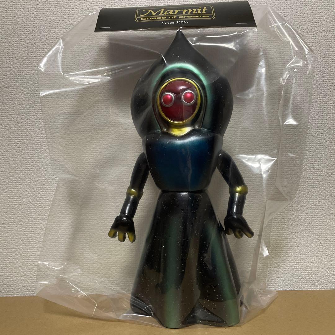 マーミット　ソフビ　フラットウッズ　モンスター　　クリアー　金ラメ　黒成型