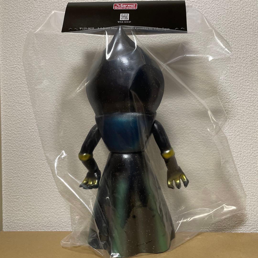 マーミット　ソフビ　フラットウッズ　モンスター　　クリアー　金ラメ　黒成型