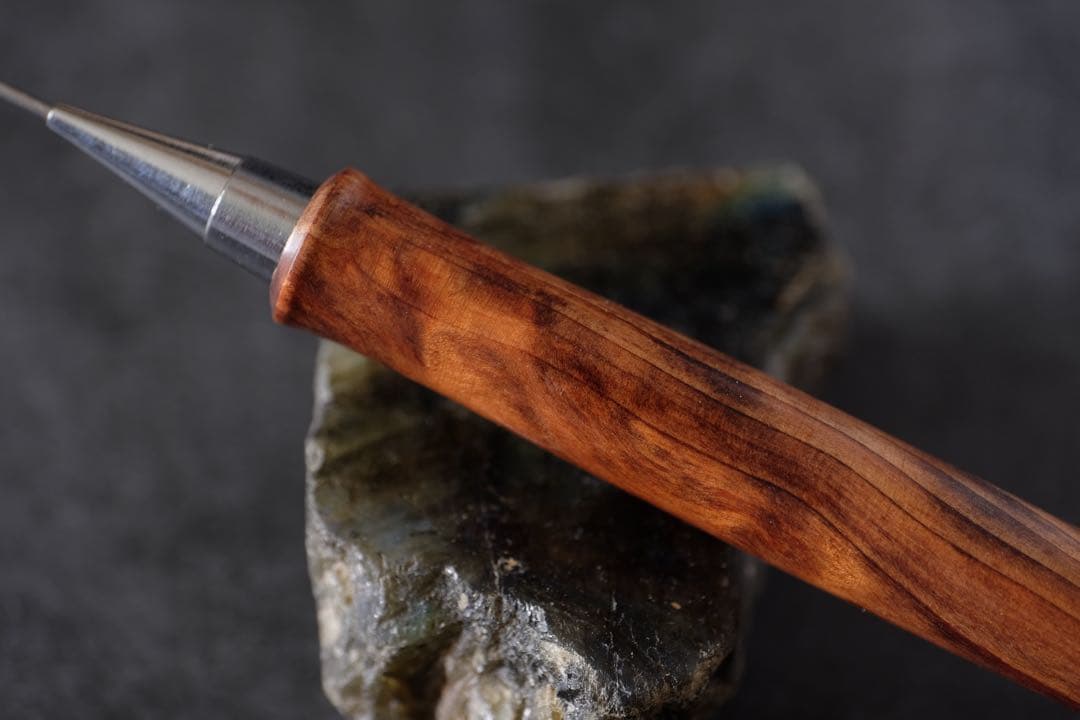 PG5木軸カスタム0196　高村杢工房 製図用シャープペンシル　魚梁瀬杉油杢