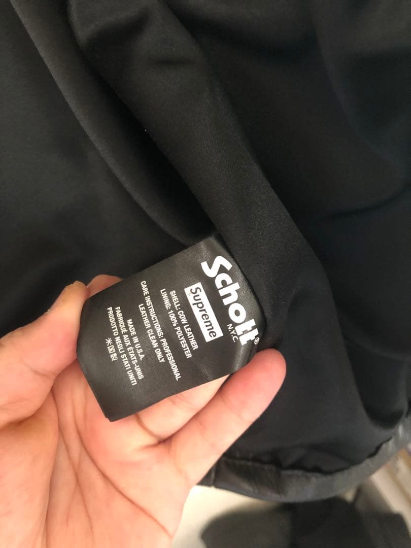 supreme schott ライダースジャケット