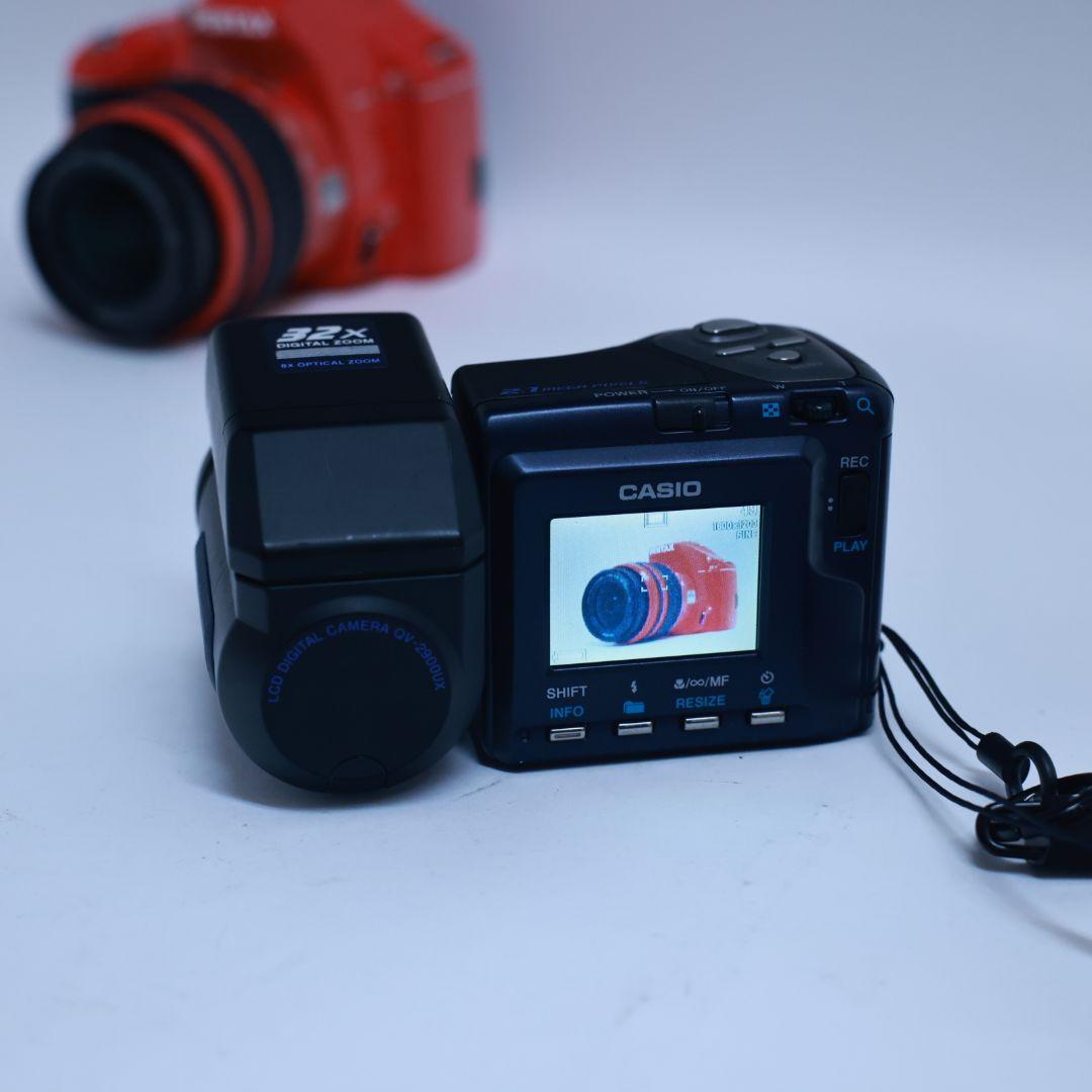 スマホ転送可 デジタルカメラCASIO QV-2900UX メモリーカード等付