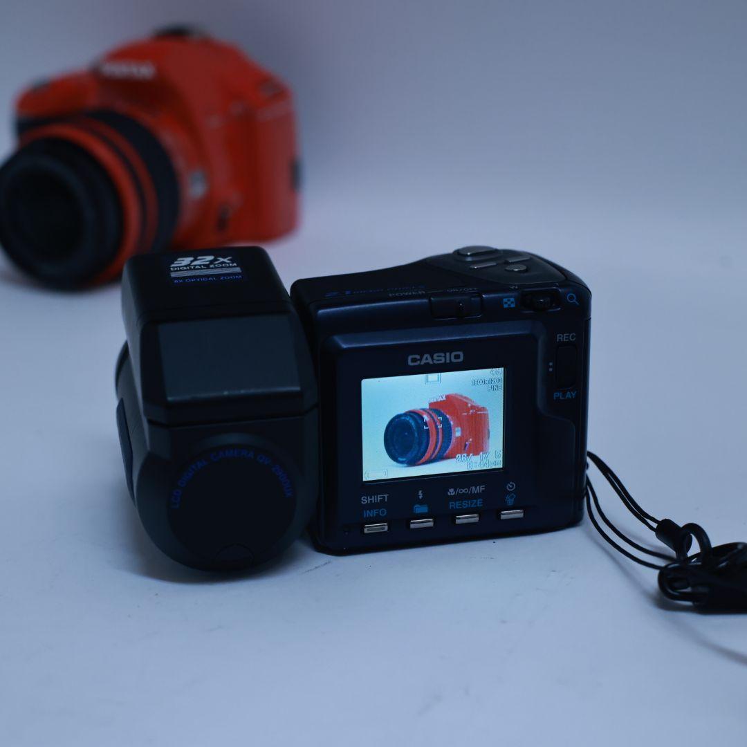 スマホ転送可 デジタルカメラCASIO QV-2900UX メモリーカード等付