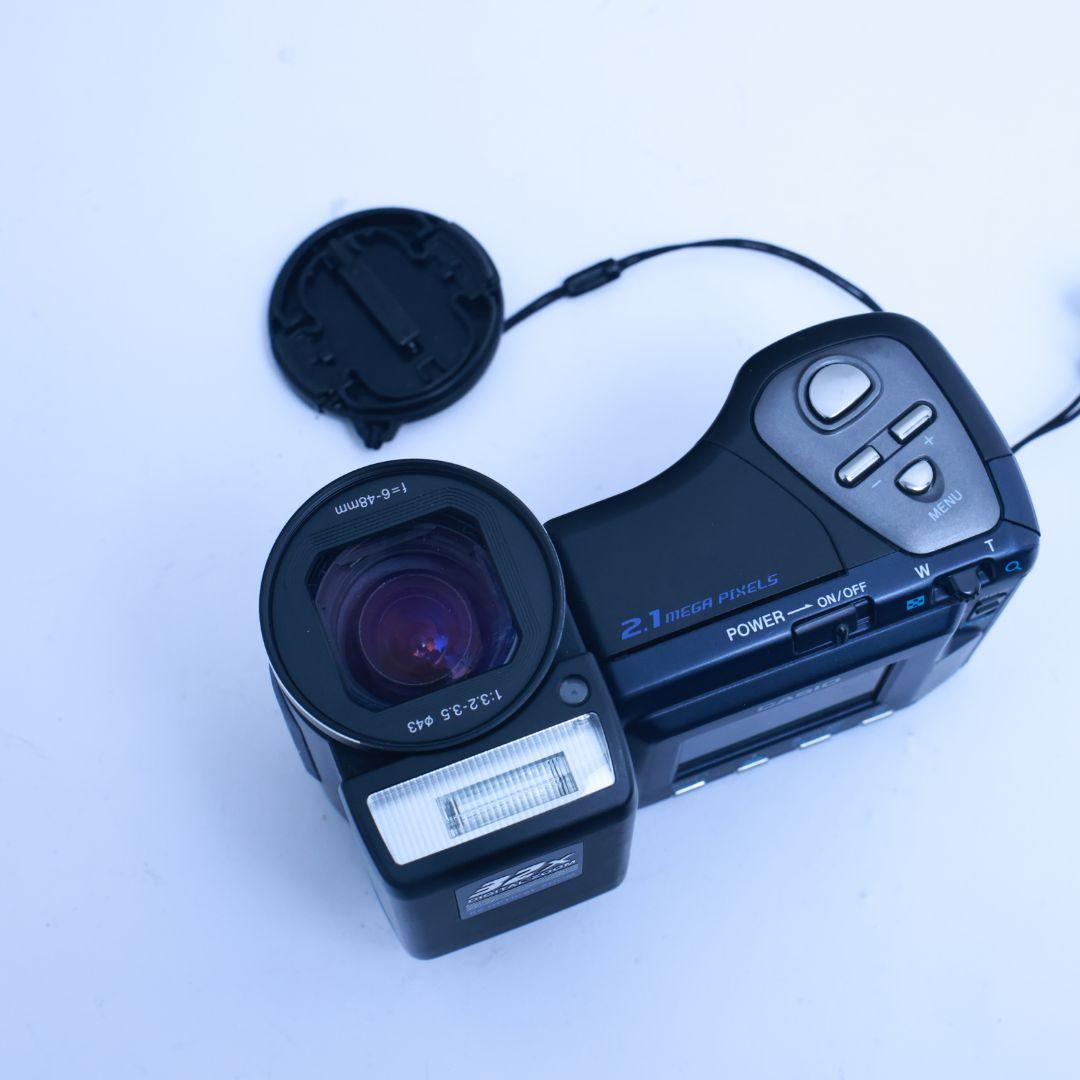 スマホ転送可 デジタルカメラCASIO QV-2900UX メモリーカード等付