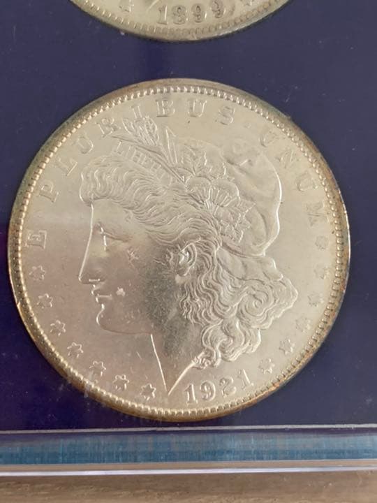 米国モーガンダラー　1ドル銀貨の5枚セット