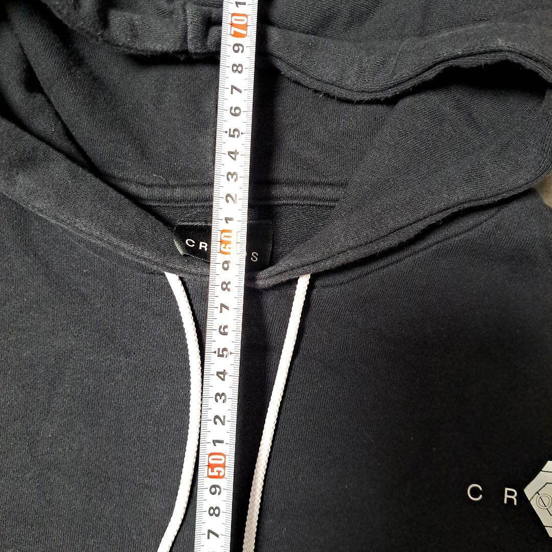 クロノスCRONOSフード付きパーカー ブラックスウェット