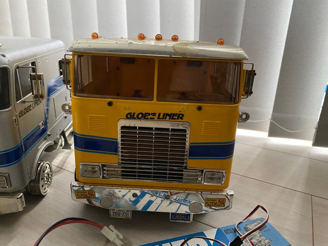 タミヤRC1/14 グローブライナーフラットヘッド6×4 3速ギアボックス搭載