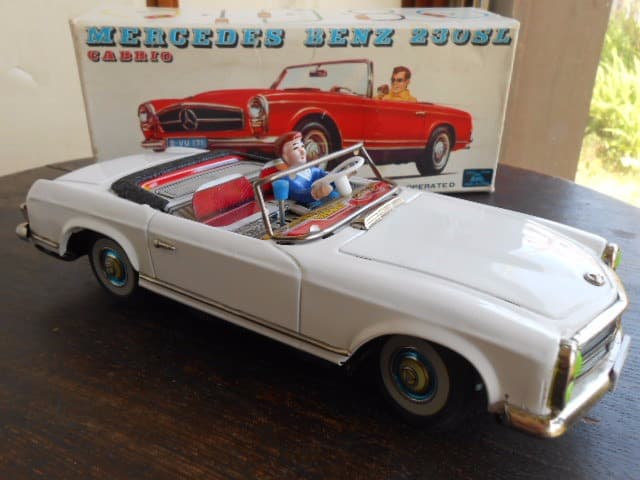 傑作★ 超希少！アルプス ALPS ベンツ 230SL 大型 ブリキ 箱